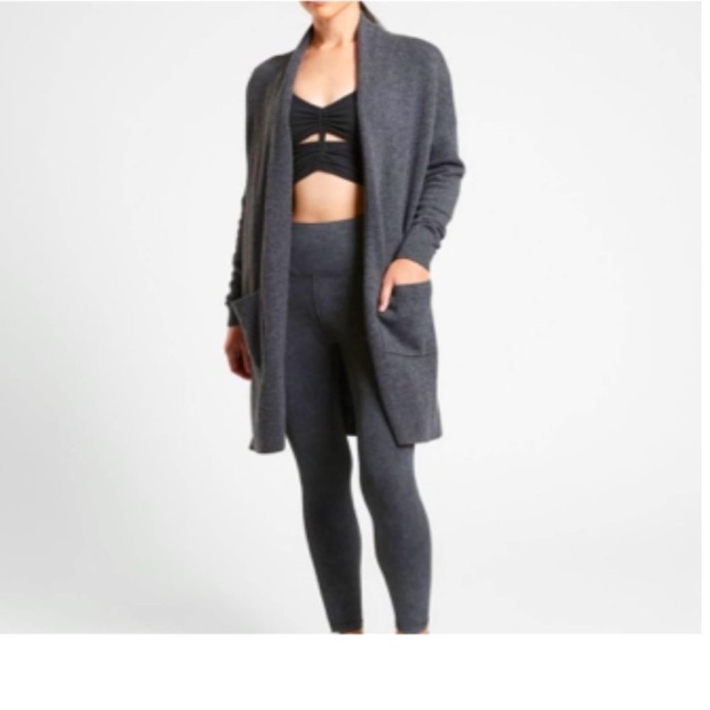Athleta Grey Cardigan Size Small